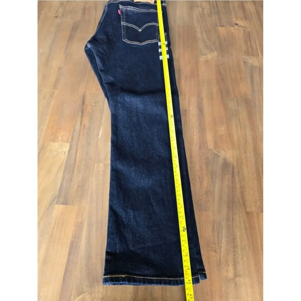 Levi's 513 Slim Straight Jeans Mens Blue Denim 36x30